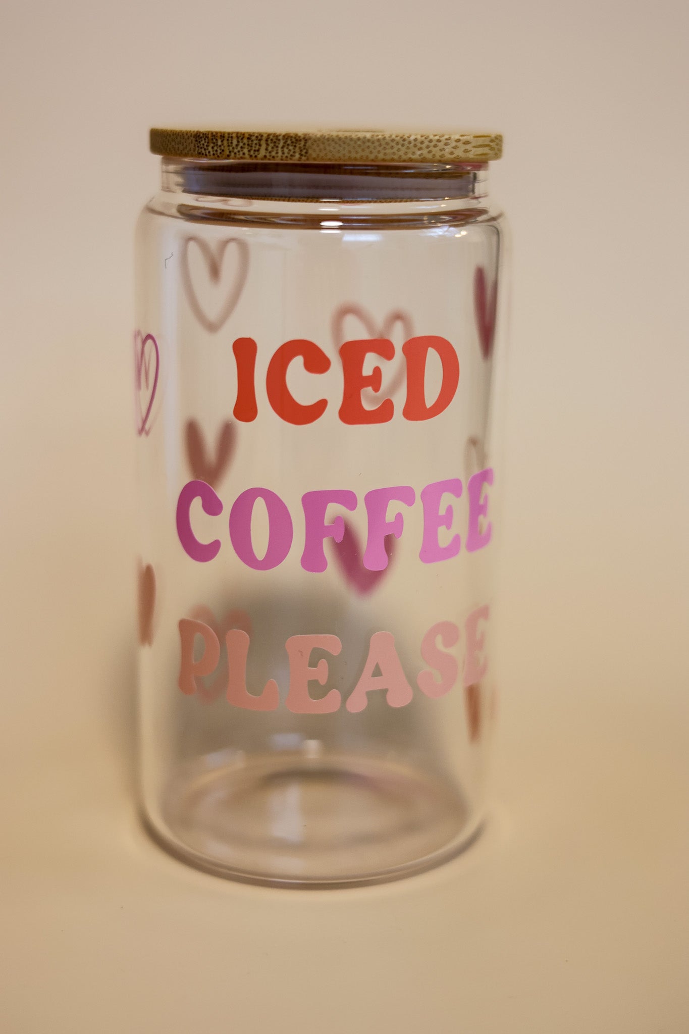 Verre CAFÉ GLACÉ SVP 16 OZ \ Couvercle & paille inclus